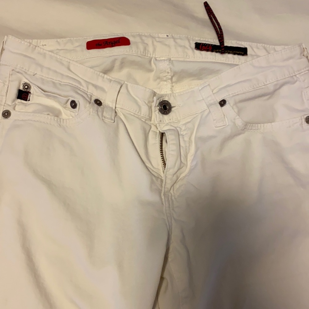 AG white angel pants